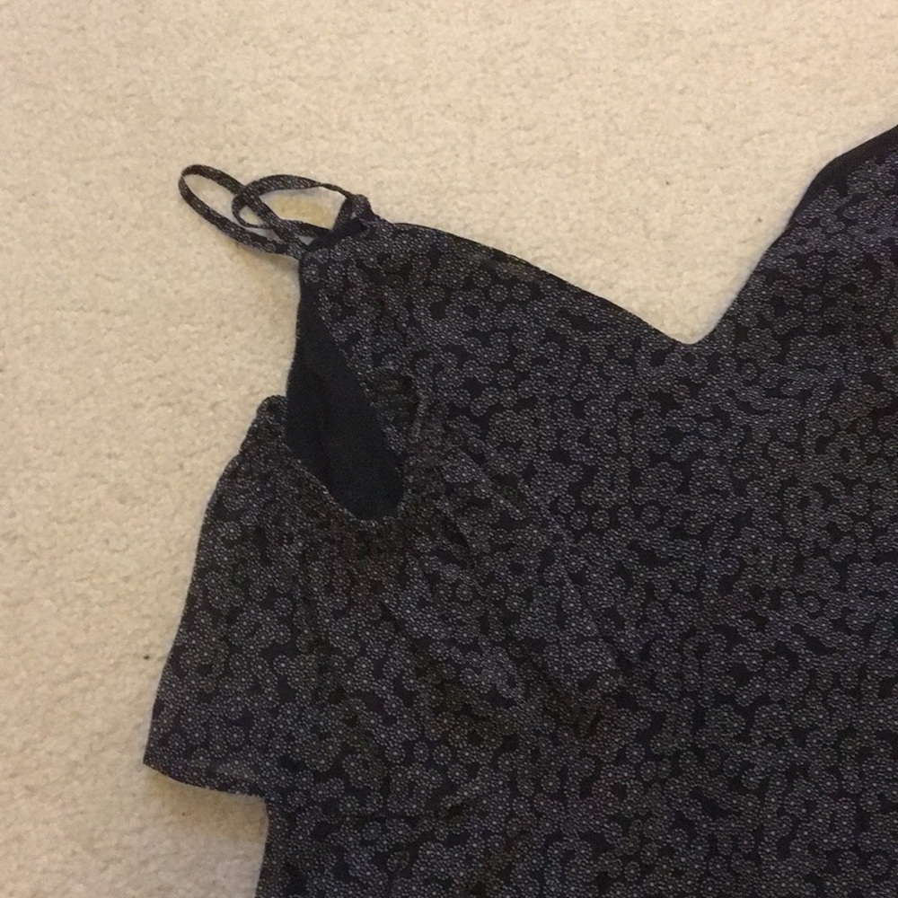 Patterned Cold Shoulder Top By Loft - image 2